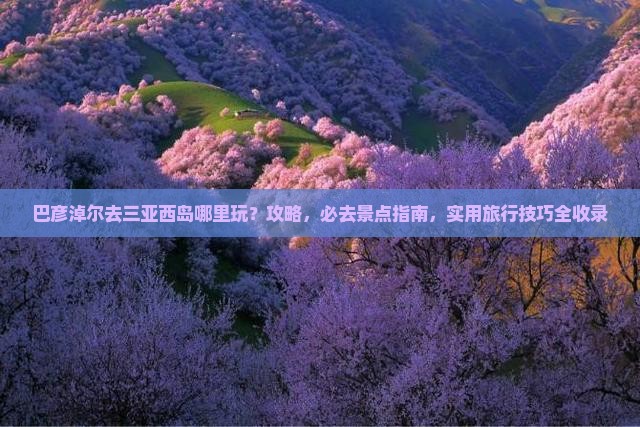 巴彦淖尔去三亚西岛哪里玩