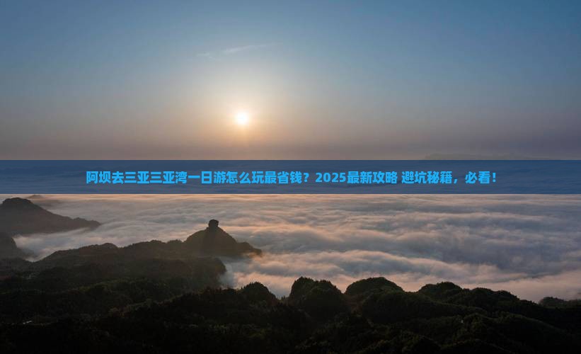 阿坝前往三亚三亚湾一日游