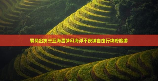 襄樊前往三亚海昌梦幻海洋不夜城自由行