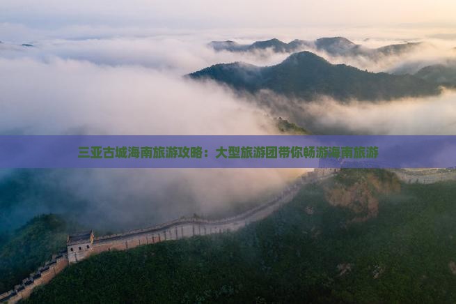 来宾前往三亚崖洲古城大型旅游团