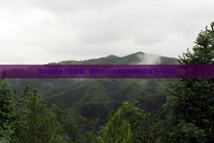 汉中出发三亚后海旅行社