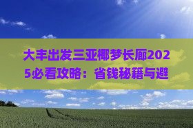 大丰出发三亚椰梦长廊攻略