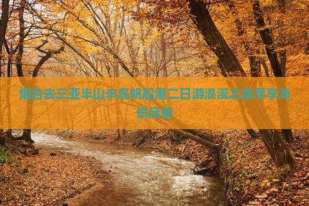 烟台去三亚半山半岛帆船港二日游