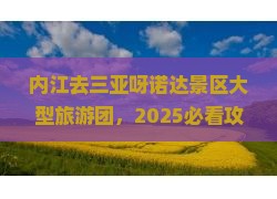 内江去三亚呀诺达景区大型旅游团