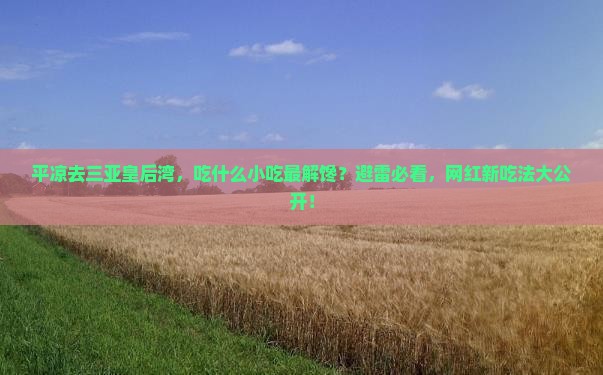 平凉前往三亚皇后湾旅游小吃