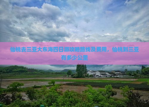 仙桃去三亚大东海四日游