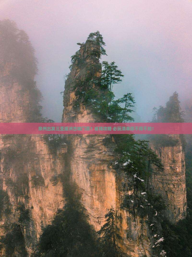 泉州出发三亚崖洲古城门票