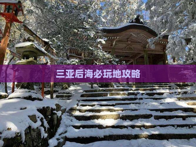 泰州去三亚后海必玩地