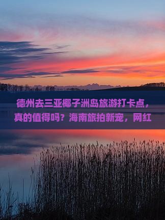 德州去三亚椰子洲岛旅游打卡点