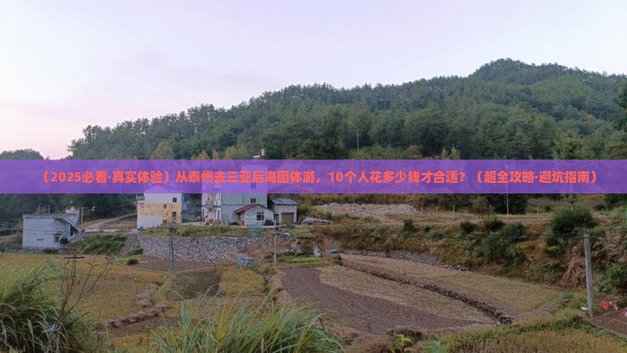 泰州前往三亚后海团体旅游