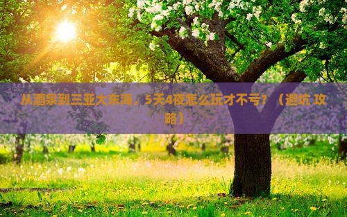 酒泉前往三亚大东海自由行
