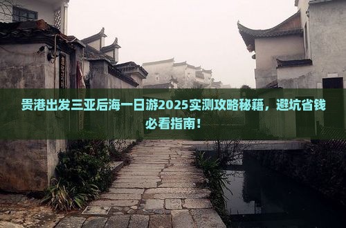 贵港出发三亚后海一日游