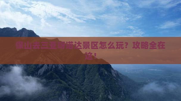 保山去三亚呀诺达景区攻略