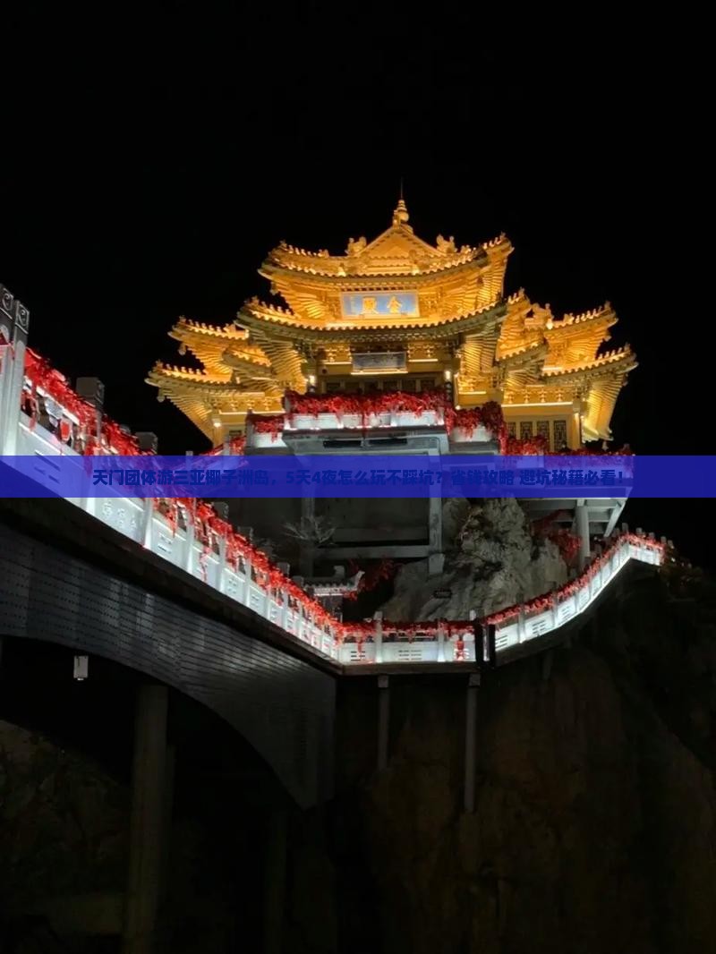 天门前往三亚椰子洲岛团体旅游