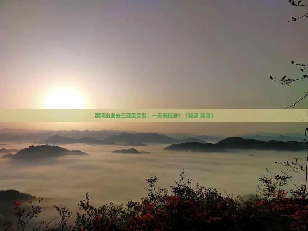 漯河出发三亚呆呆岛一日游