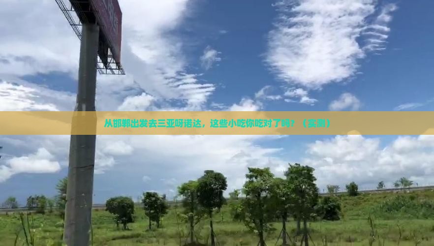 邯郸出发三亚呀诺达景区旅游小吃