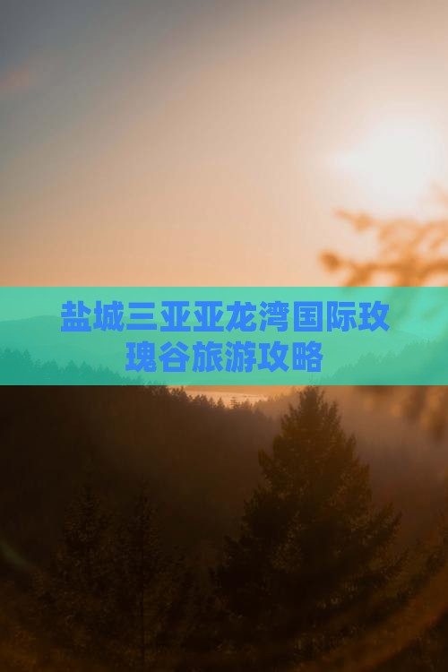 盐城去三亚亚龙湾国际玫瑰谷自由团