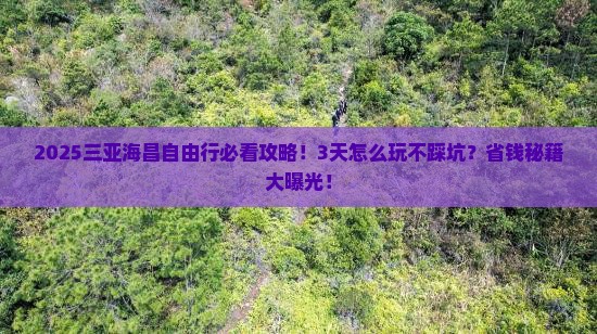 海西去三亚海昌梦幻海洋不夜城自由行