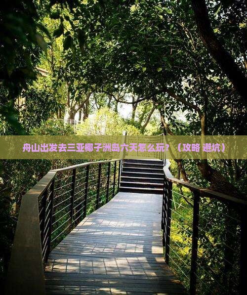 舟山前往三亚椰子洲岛六日游