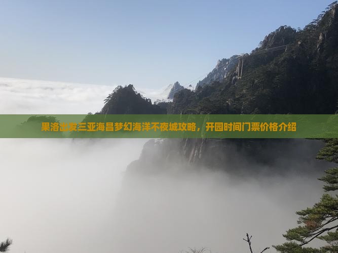 果洛出发三亚海昌梦幻海洋不夜城攻略