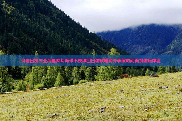 河池出发三亚海昌梦幻海洋不夜城四日游