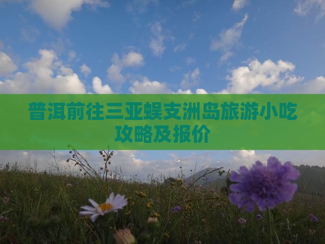普洱前往三亚蜈支洲岛旅游小吃
