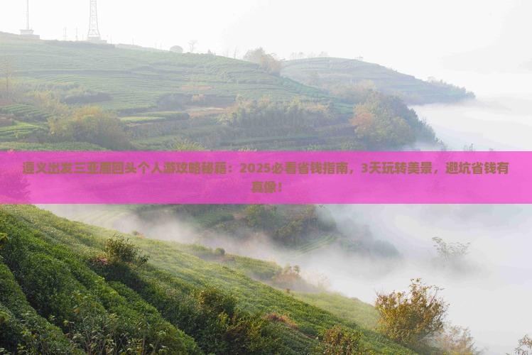 遵义出发三亚鹿回头个人游