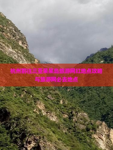 杭州前往三亚呆呆岛旅游网红地点