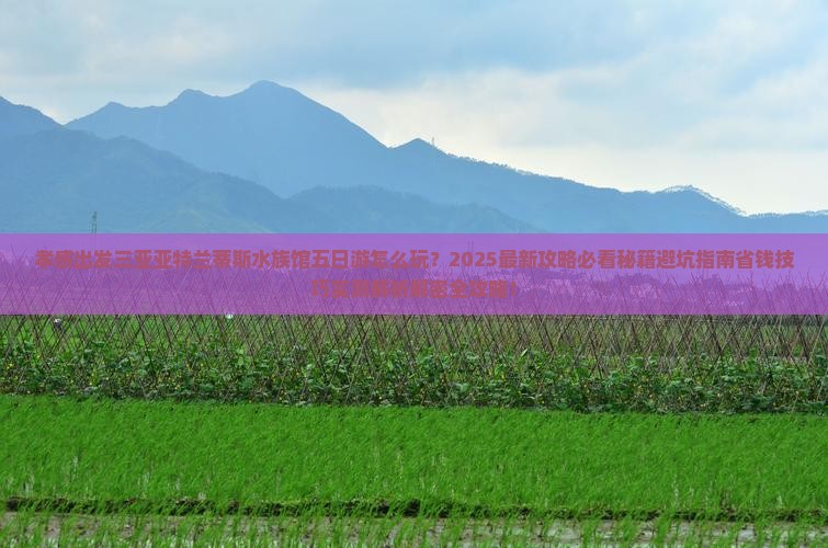孝感出发三亚亚特兰蒂斯水族馆五日游