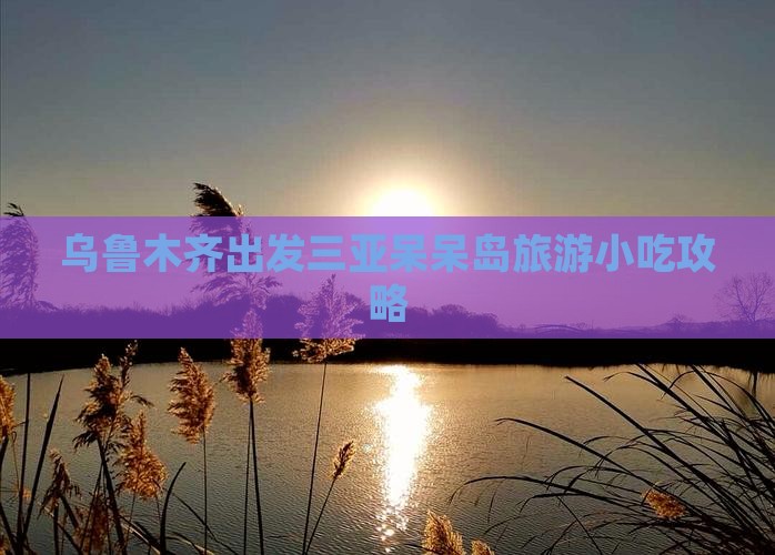 乌鲁木齐出发三亚呆呆岛旅游小吃