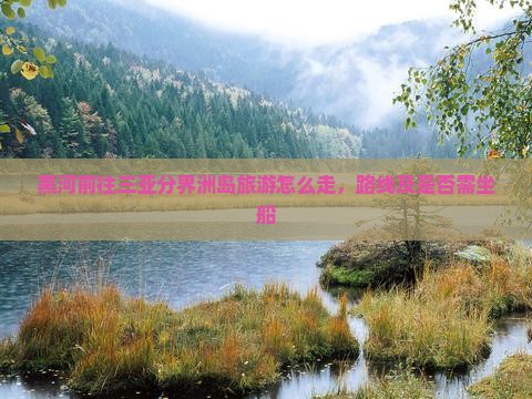 黑河前往三亚分界洲岛旅游