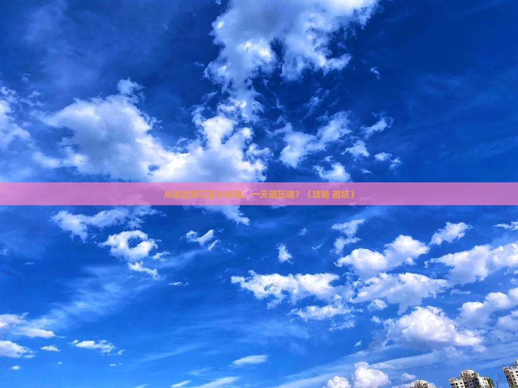 张北去三亚小东海一日游