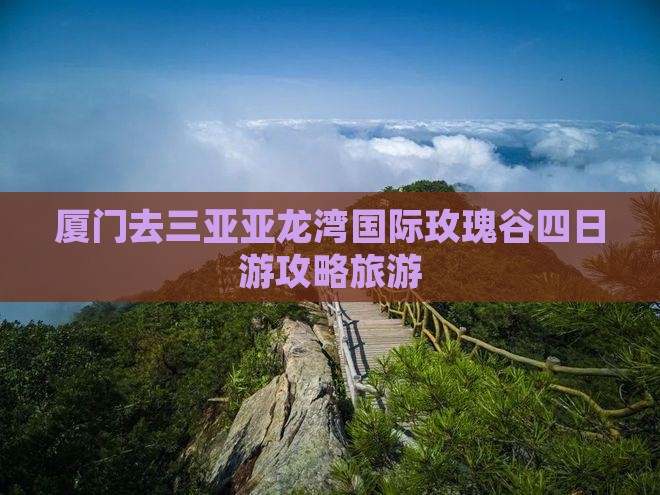 厦门去三亚亚龙湾国际玫瑰谷四日游