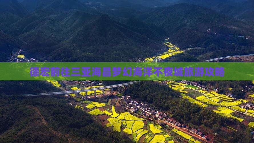 德宏前往三亚海昌梦幻海洋不夜城大型旅游团