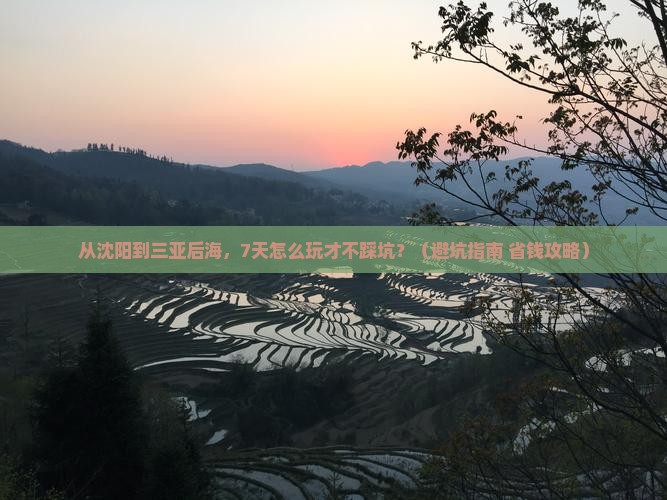 沈阳前往三亚后海七日游
