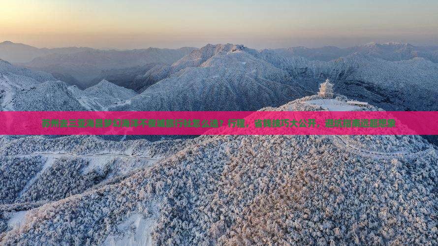 苏州去三亚海昌梦幻海洋不夜城旅行社