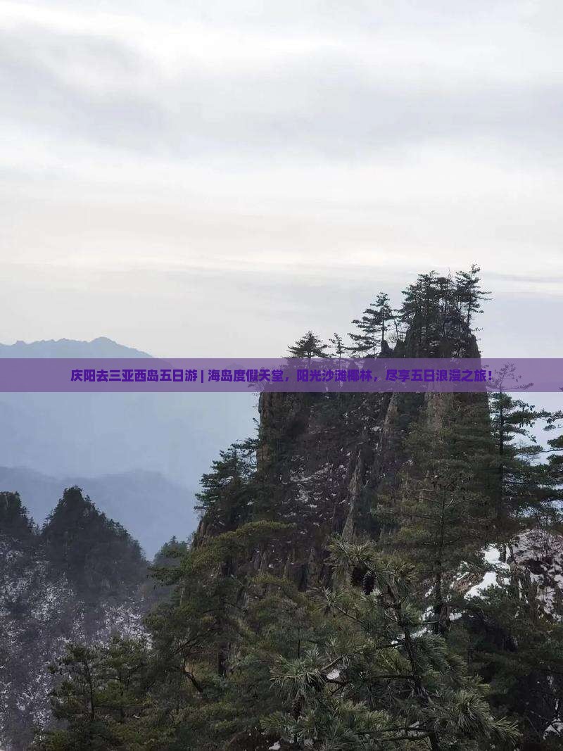庆阳去三亚西岛五日游