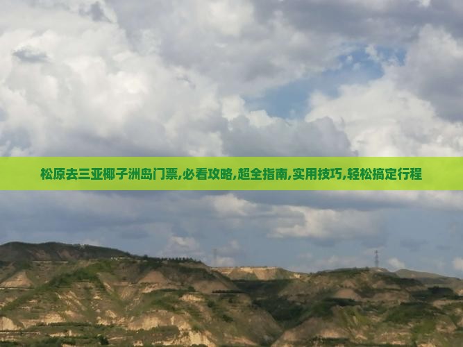 松原去三亚椰子洲岛门票