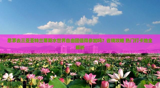 思茅前往三亚亚特兰蒂斯水世界自由团