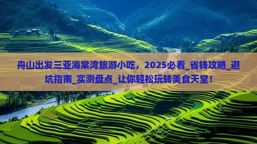 舟山出发三亚海棠湾旅游小吃 舟山出发三亚海棠湾旅游小吃