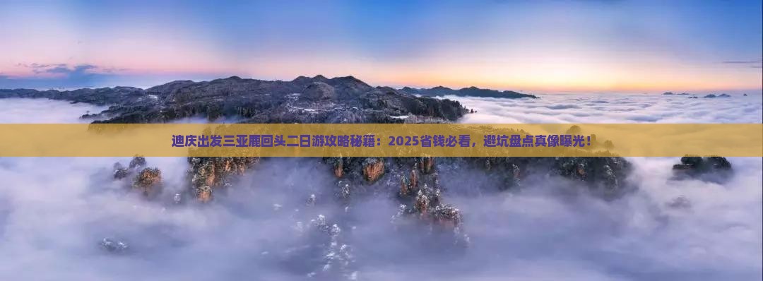 迪庆出发三亚鹿回头二日游