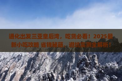 通化出发三亚皇后湾旅游小吃