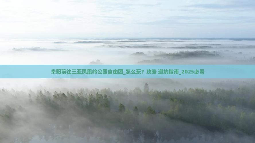阜阳前往三亚凤凰岭公园自由团