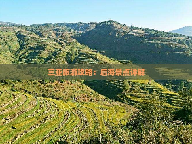 衡水去三亚后海攻略
