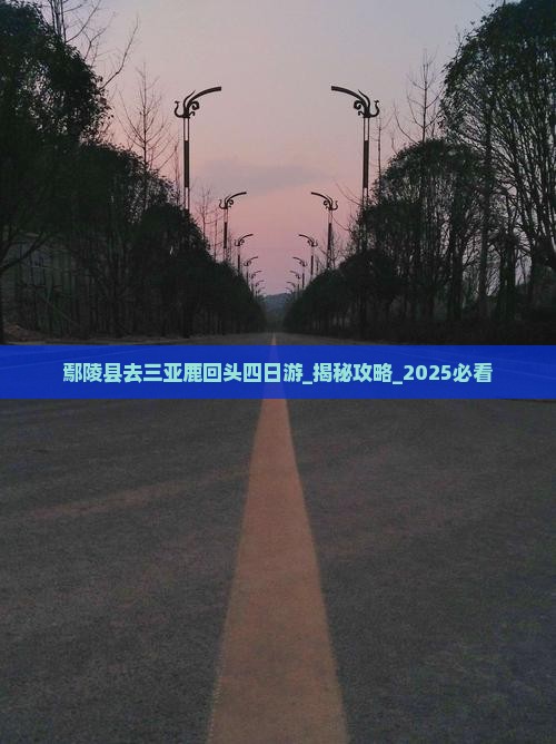 鄢陵县去三亚鹿回头四日游