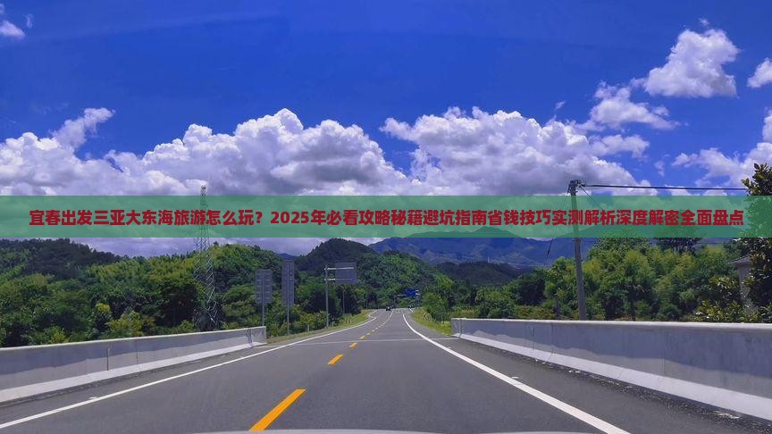 宜春出发三亚大东海旅游打卡点