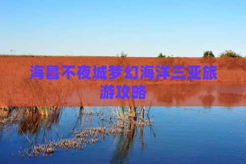 上饶去三亚海昌梦幻海洋不夜城旅游打卡点 上饶去三亚海昌梦幻海洋不夜城旅游打卡点