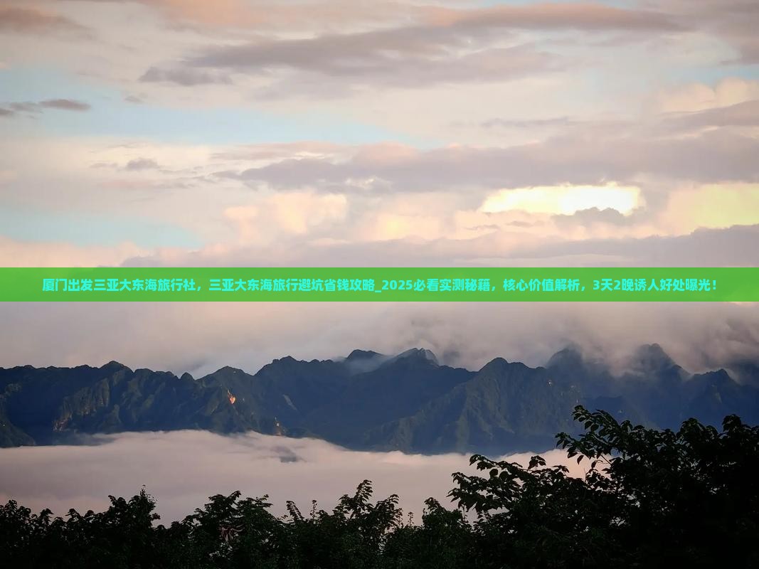 厦门出发三亚大东海旅行社