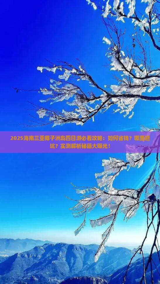 海南去三亚椰子洲岛四日游 海南去三亚椰子洲岛四日游