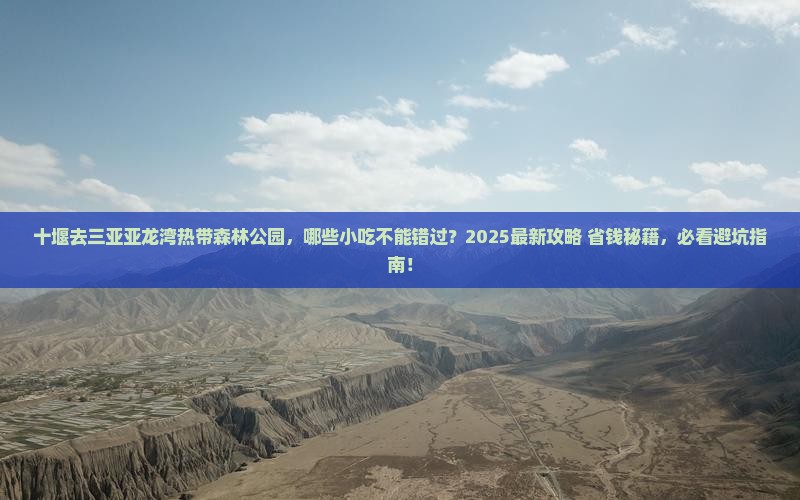 十堰前往三亚亚龙湾热带森林公园旅游小吃